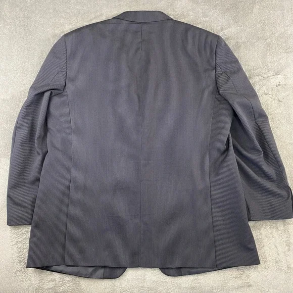 Jones New York Collection Men's L 48 Pinstripe Wool Suit‎ Jacket and Pants Set